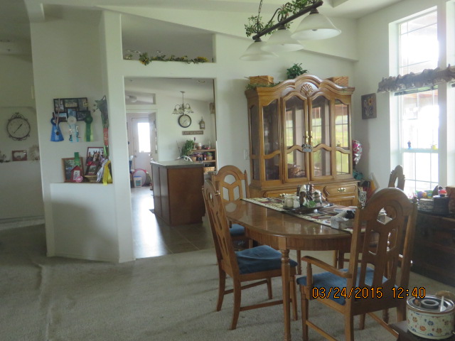 Dinning room. Plenty of space for family gatherings