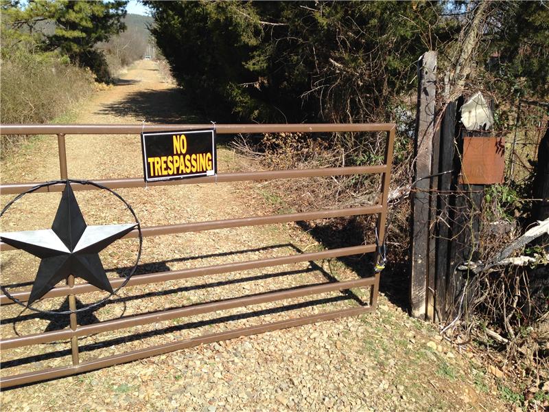 Locked Gate to Property