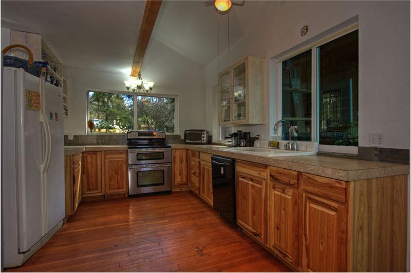 Spacious kitchen with newer appliances.