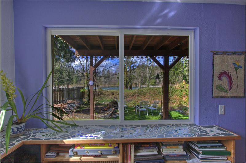 Lower level reading nook.