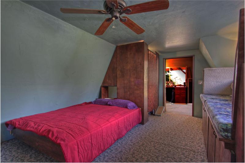 Another angle of upstairs master bed.