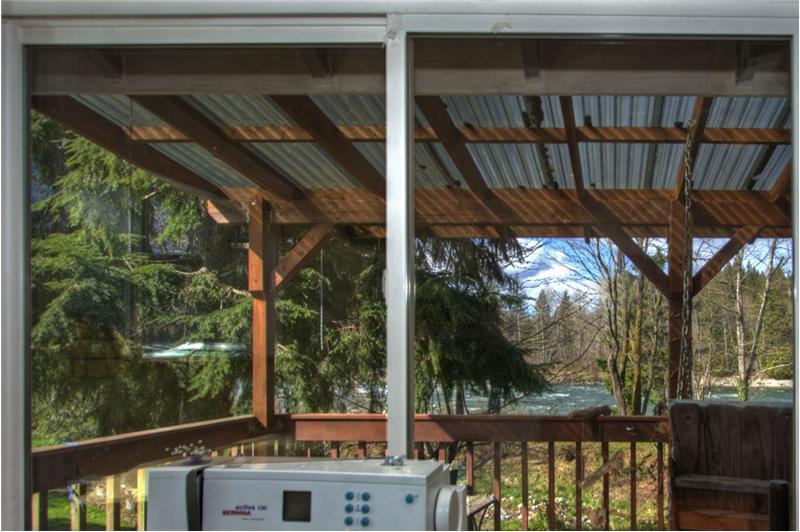 Upstairs deck.