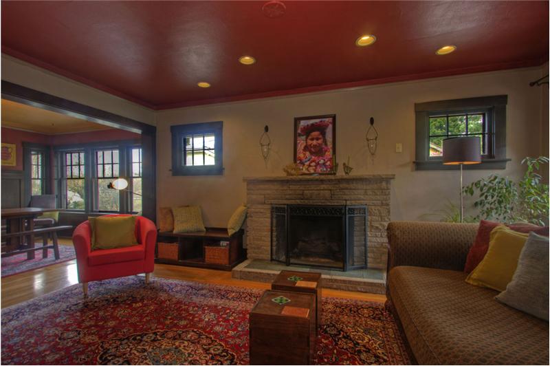 Beautiful fireplace.