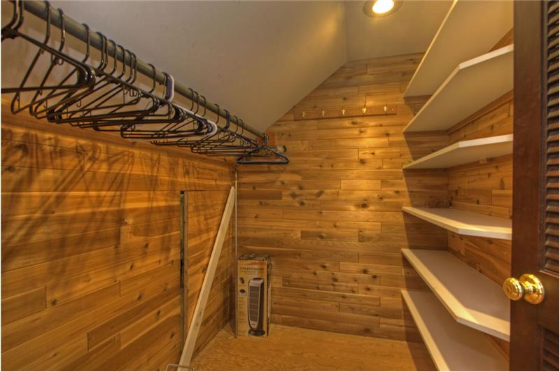 Upper bedroom Closet.