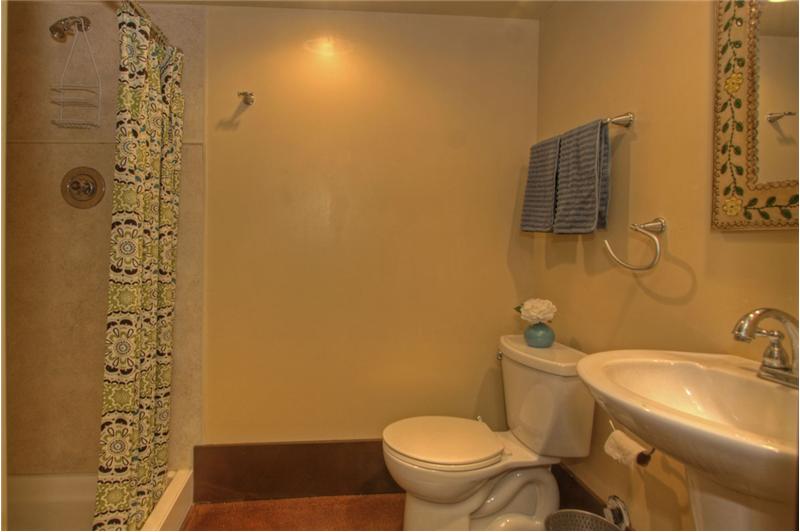 Downstairs .75 bath in mother-in-law apartment.