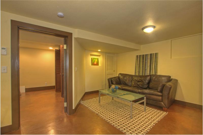 Downstairs living room.