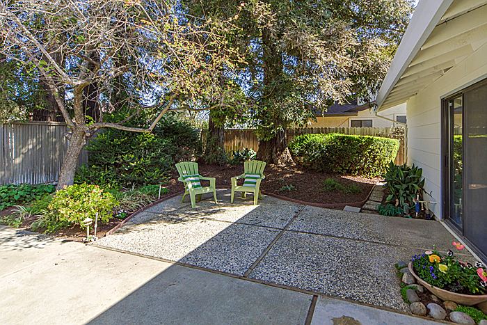 Enjoy morning coffee in the secluded and gated courtyard