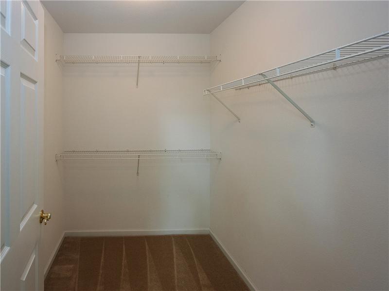 Big walk-in closets in each bedroom