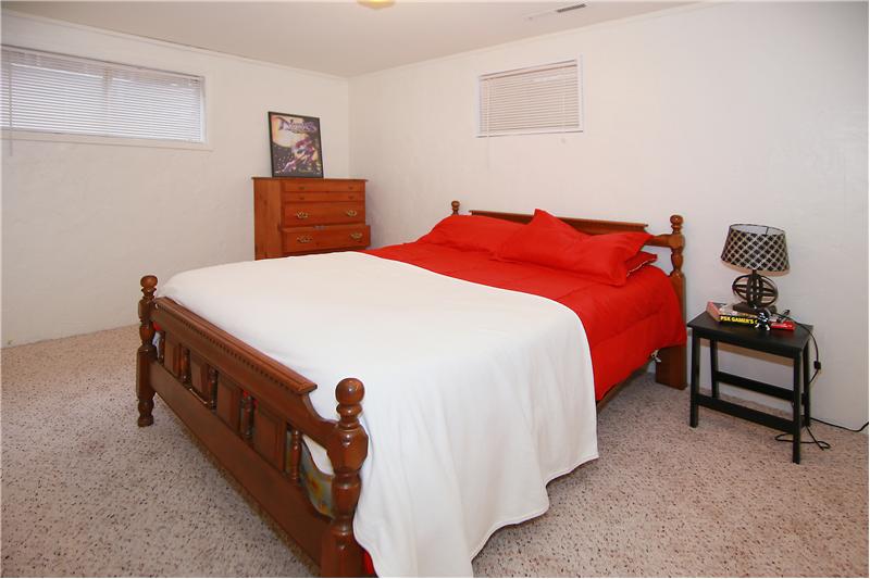New carpet in basement bedrooms