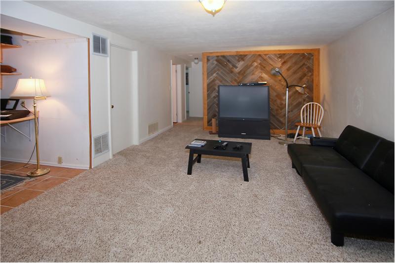 Large rec room/family room in basement