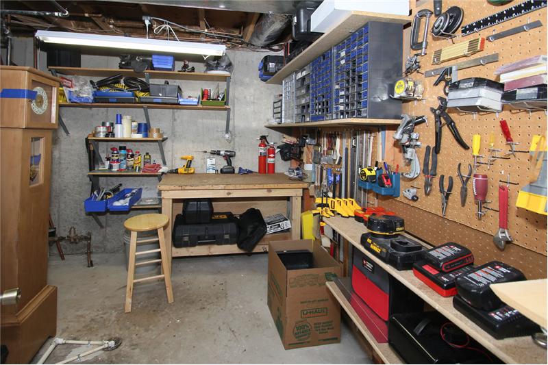 Workbench in basement stays!