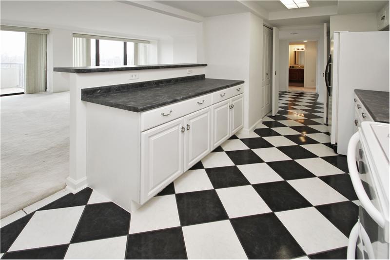 White Kraft Maid cabinets