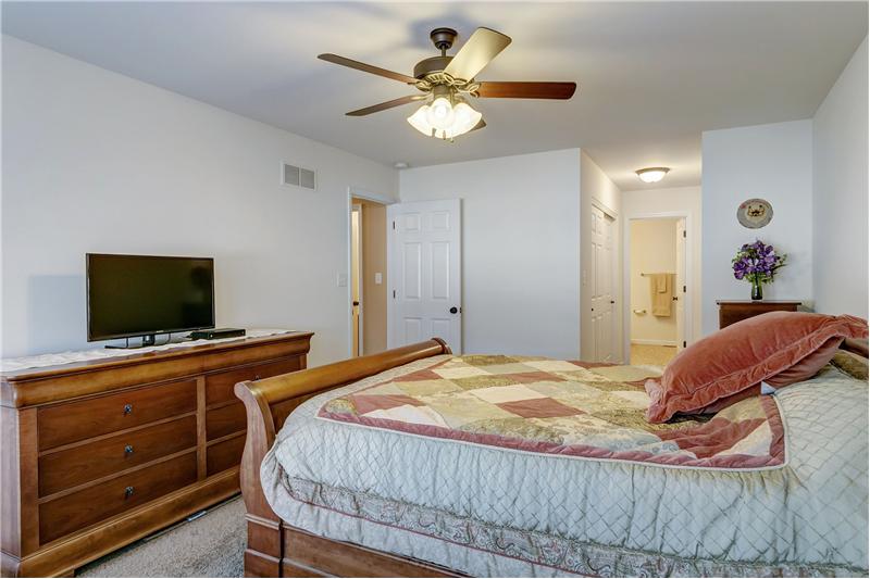 Master Bedroom has a ceiling fan