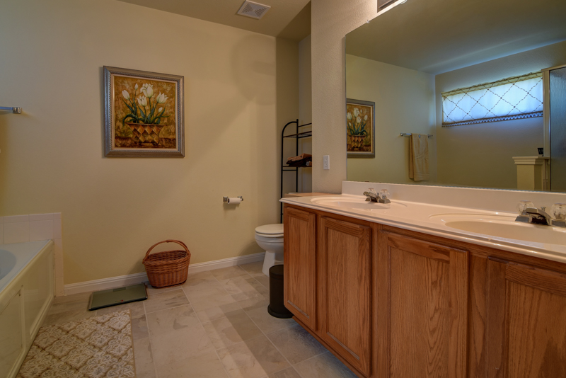 Large Master Bath with Dual Vanities