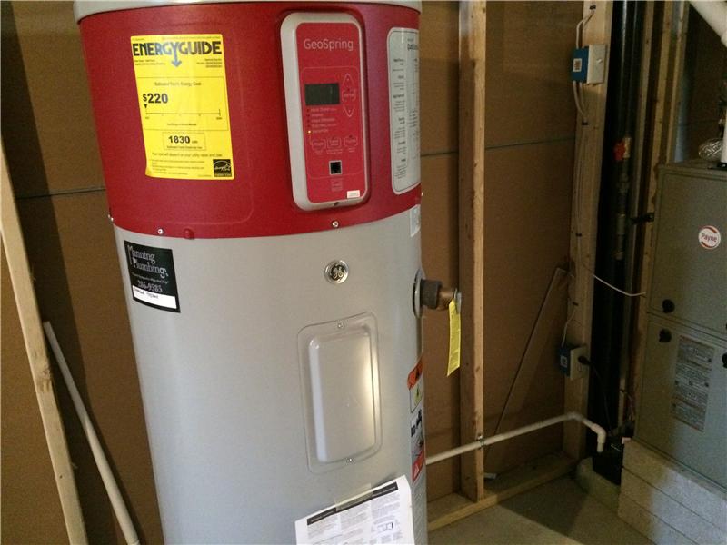 New heat pump & gas heating system