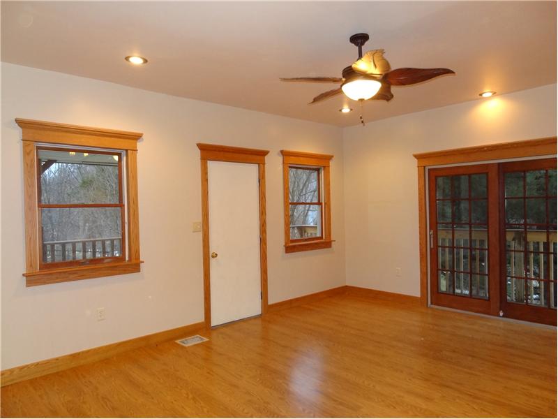 Family Room with porch & deck access