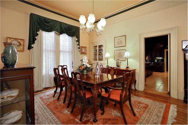 Formal Dining Room with Built in China Hutch