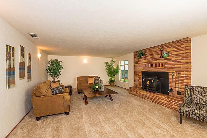 Large Living Room with Wood Burnng Stove