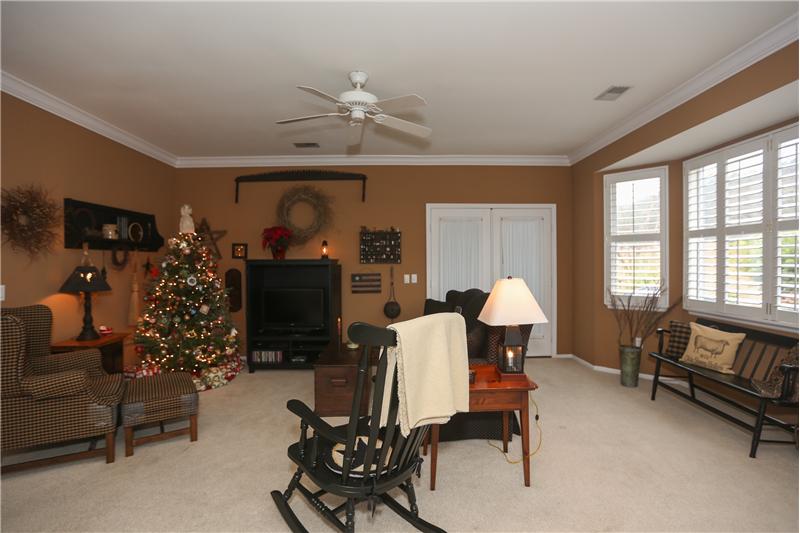 View of living room from dining room 