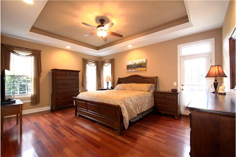 Large Master Bedroom with many upgraded details