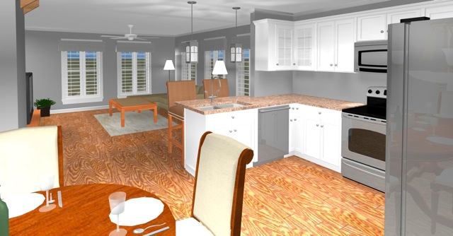 Kitchen rendering 