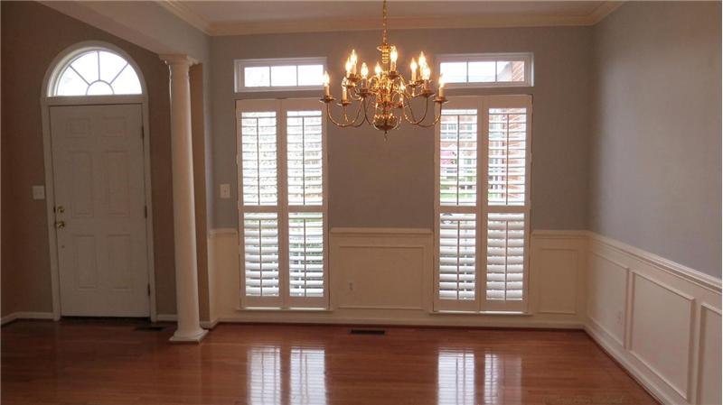 Formal Dining Room with Plantation Shutters
