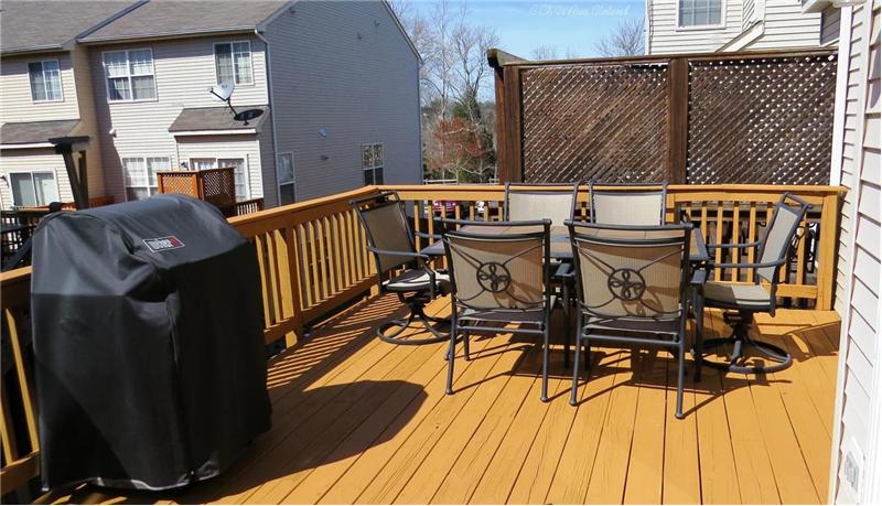 Freshly Stained Wood Deck