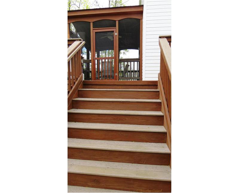 Walk Down Composite Stairs from Deck