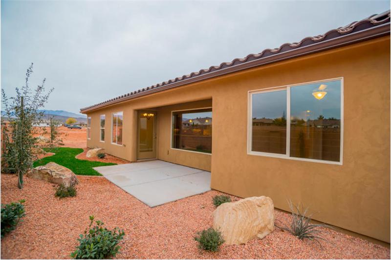 Back Yard with Block Wall and Landscaped